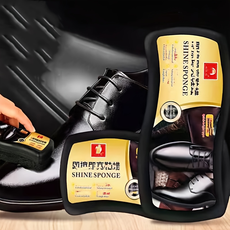 limpiador de zapatos portátil de esponja de   cara, 2 piezas. esponja para el   de zapatos