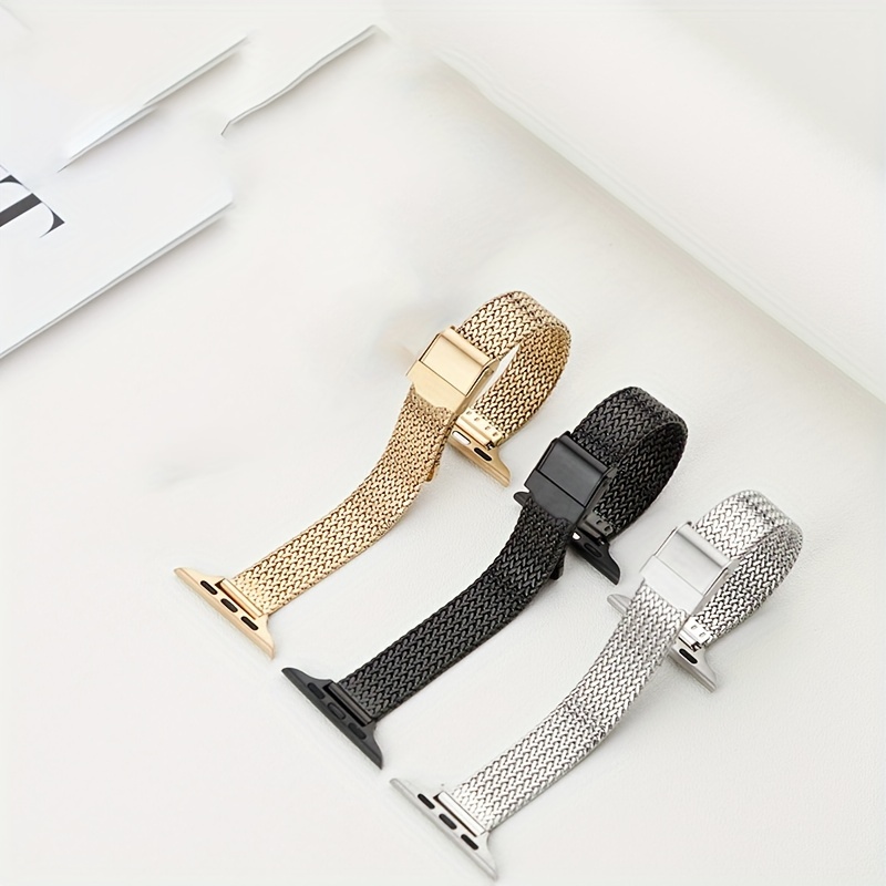 

Wheat Ear Compatible With Iwatch8/7/6/5/4/3/2 Generation Se Mesh Strap 38mm40mm42mm49mm Women's Strap