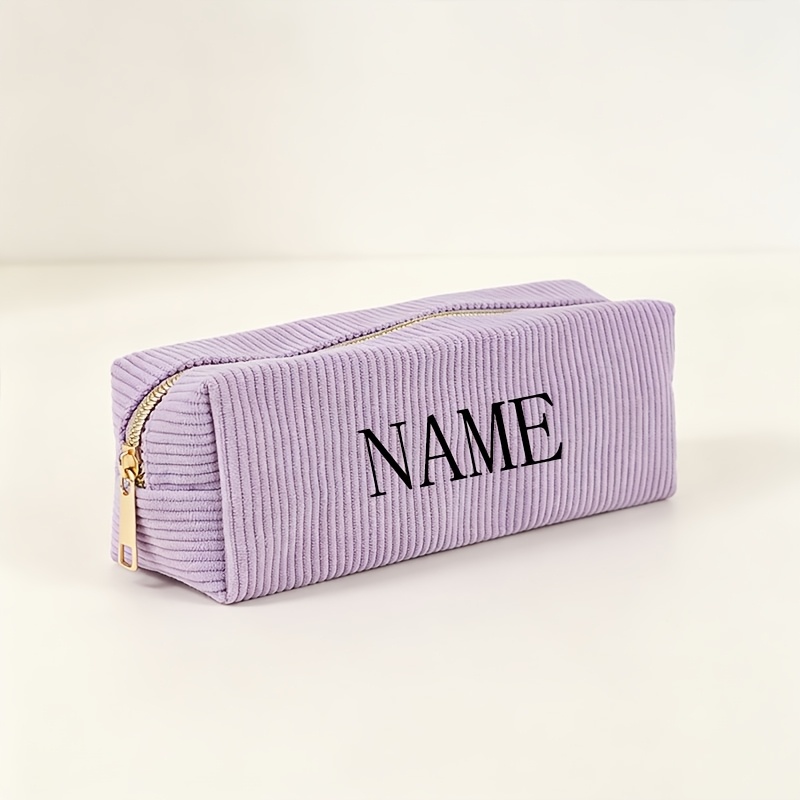 TEMU 1pc/ Personalized Custom Signature Pen Case, Suitable For Middle School And High School Students - Large Capacity Pencil Case, Multi-functional