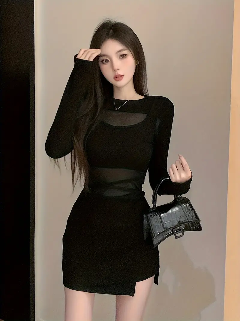 black criss cross mesh top bodycon dress black criss cross mesh top bodycon dress