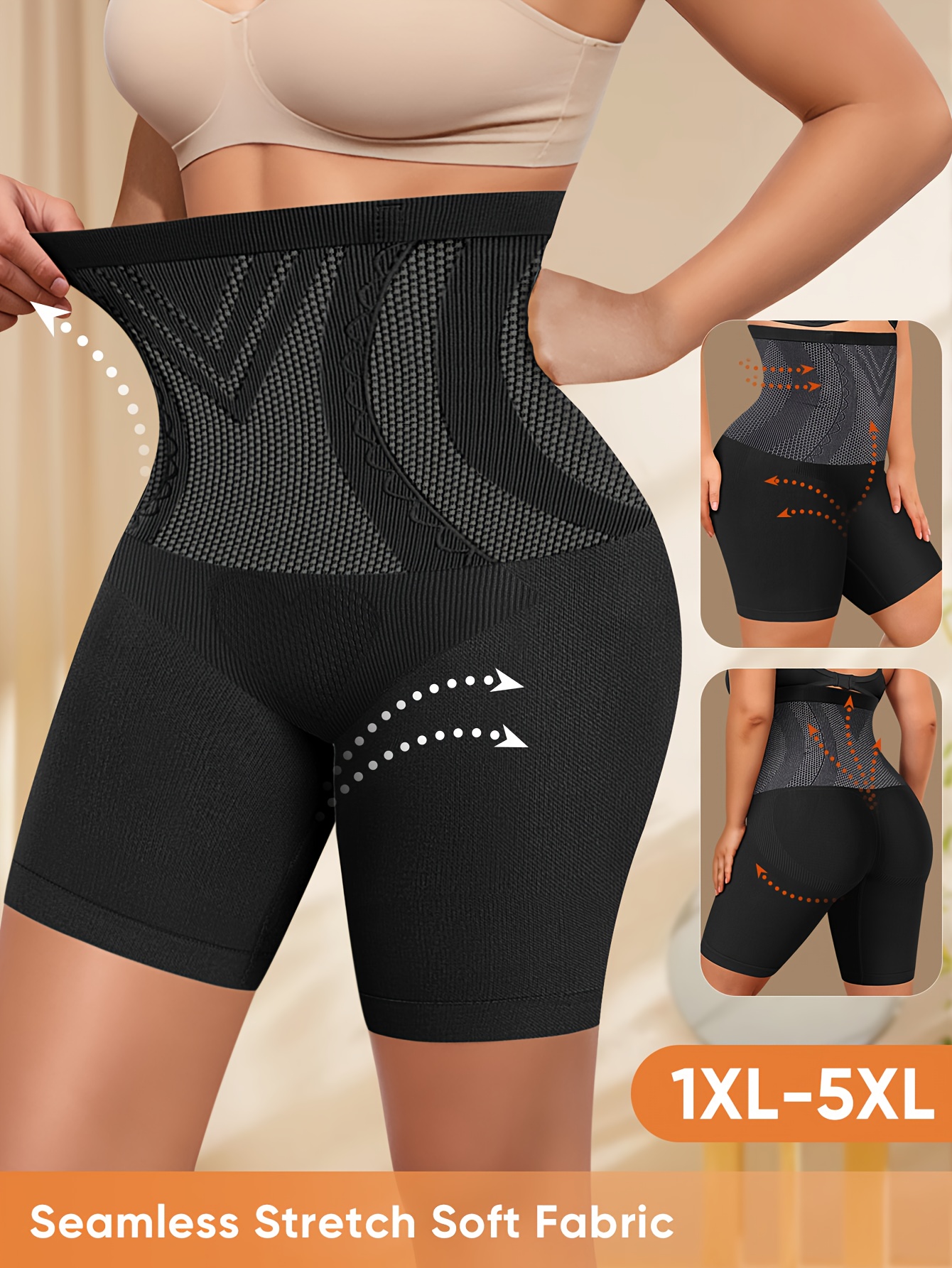 Culotte Gainante Femme – Taille Haute Remonte-Fessier Sous-vêtements grande taille, Très grande taille, Culotte taille haute gainante, Gainante et remonte-fessier, Culottes sans coutures, Sous-vêtements pour femme, Culottes, Boxers-culottes