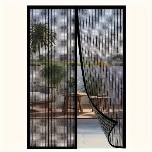 1pc heavy door curtain soft mesh bug repellent indoor outdoor use for kitchen patio gym sunroom pets pet safety gear decor curtain