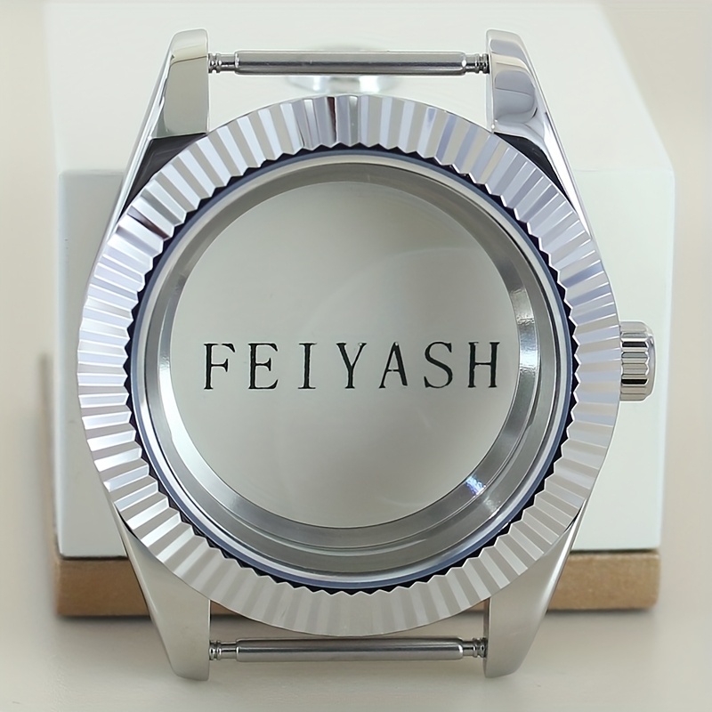TEMU 39mm/36mm Watch Case Explorer Modified Sapphire Glass For Nh38 8215 Movement 28.5mmdial 100m Waterproof Oyster Mod