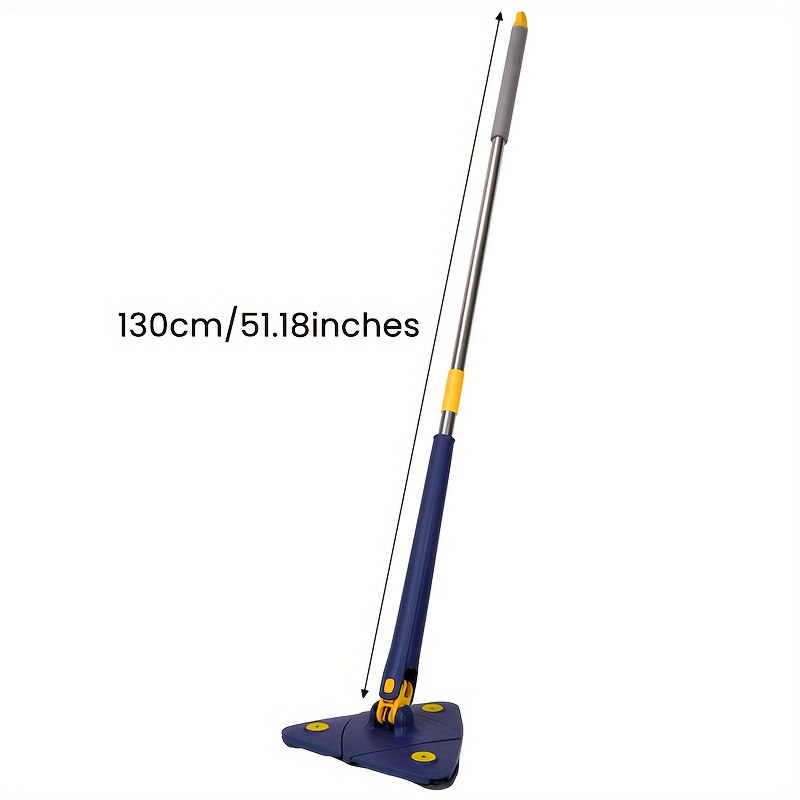  mop kit with 4 washable microfiber pads design multipurpose wet dry mop for glass walls ceilings ideal for room bedroom cleaning durable stainless steel handle details 7