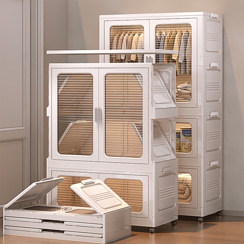 modulares kleiderschrank system türen tragbarer