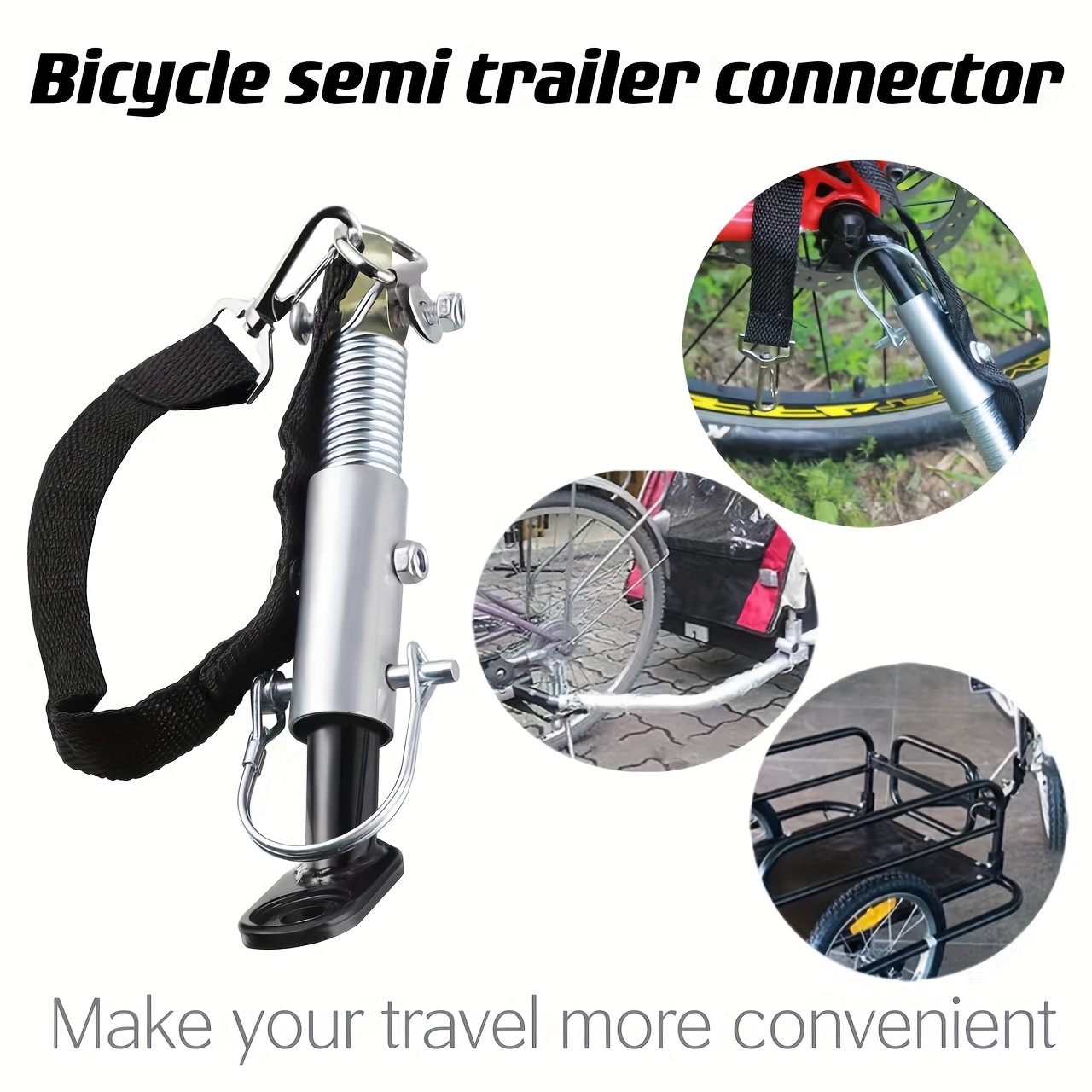 

Bike Semi Trailer Connector, Utility , Trailer Accessory, Towing Kit To Bicycle