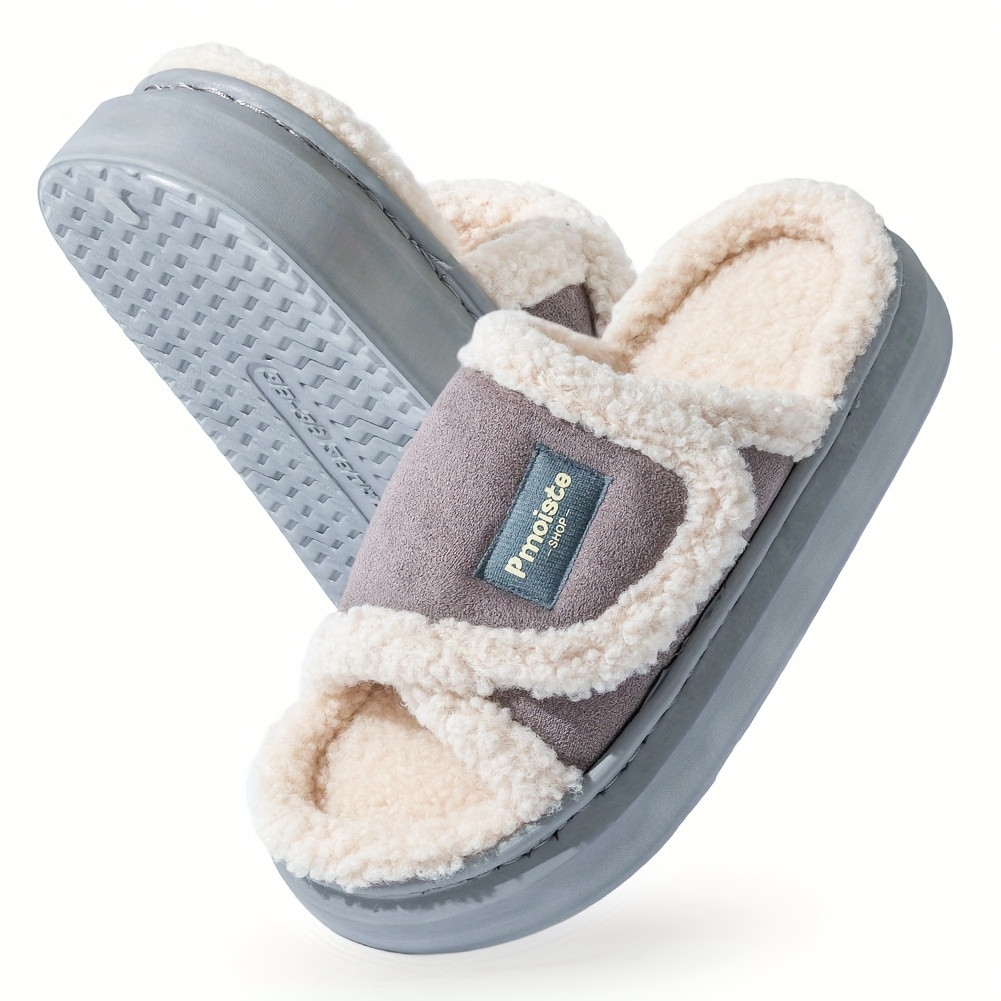 house women platform slippers   warm cozy indoor and outdoor   slippers Product details 0