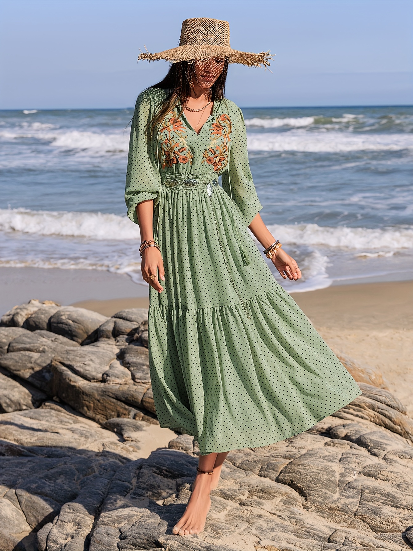 boho chic modern bohemian elegant retro floral - Temu Mauritius
