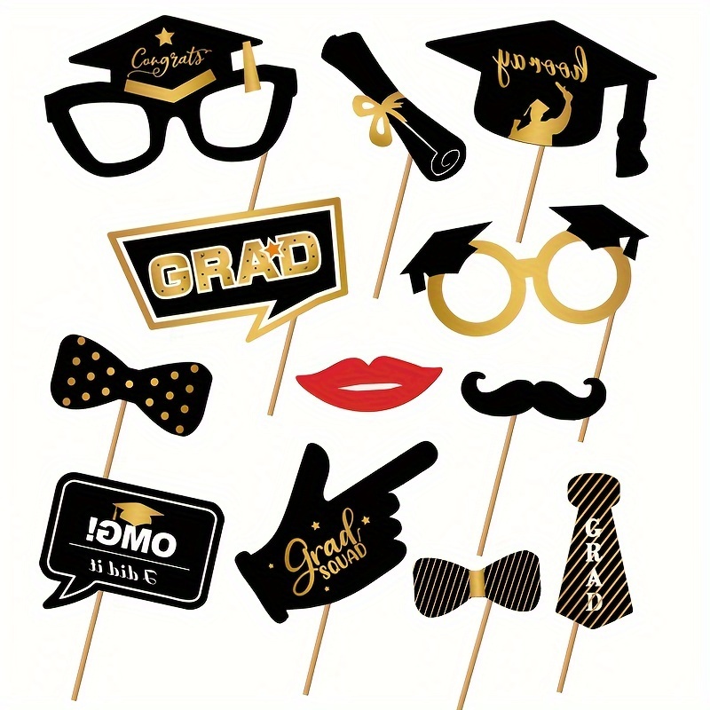 2024 Graduation Class Reunion Party Decorations Photo Props - Temu