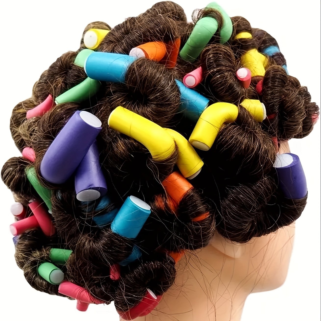 

10pcs/20pcs Flexible Curler Foam Curler Flexible Curling Wand Set Curling Foam Curler Suitable For Long, Medium, Short Hair Use At Random Color