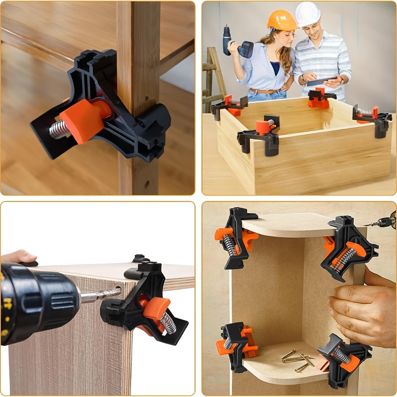 2pcs Woodworking Right Angle Clip Fixer for Picture Frames