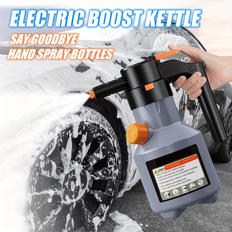 2l electric foam pot 70 wide angle spray multi function large capacity battery with ultra long   suitable for car kitchen home cleaning
