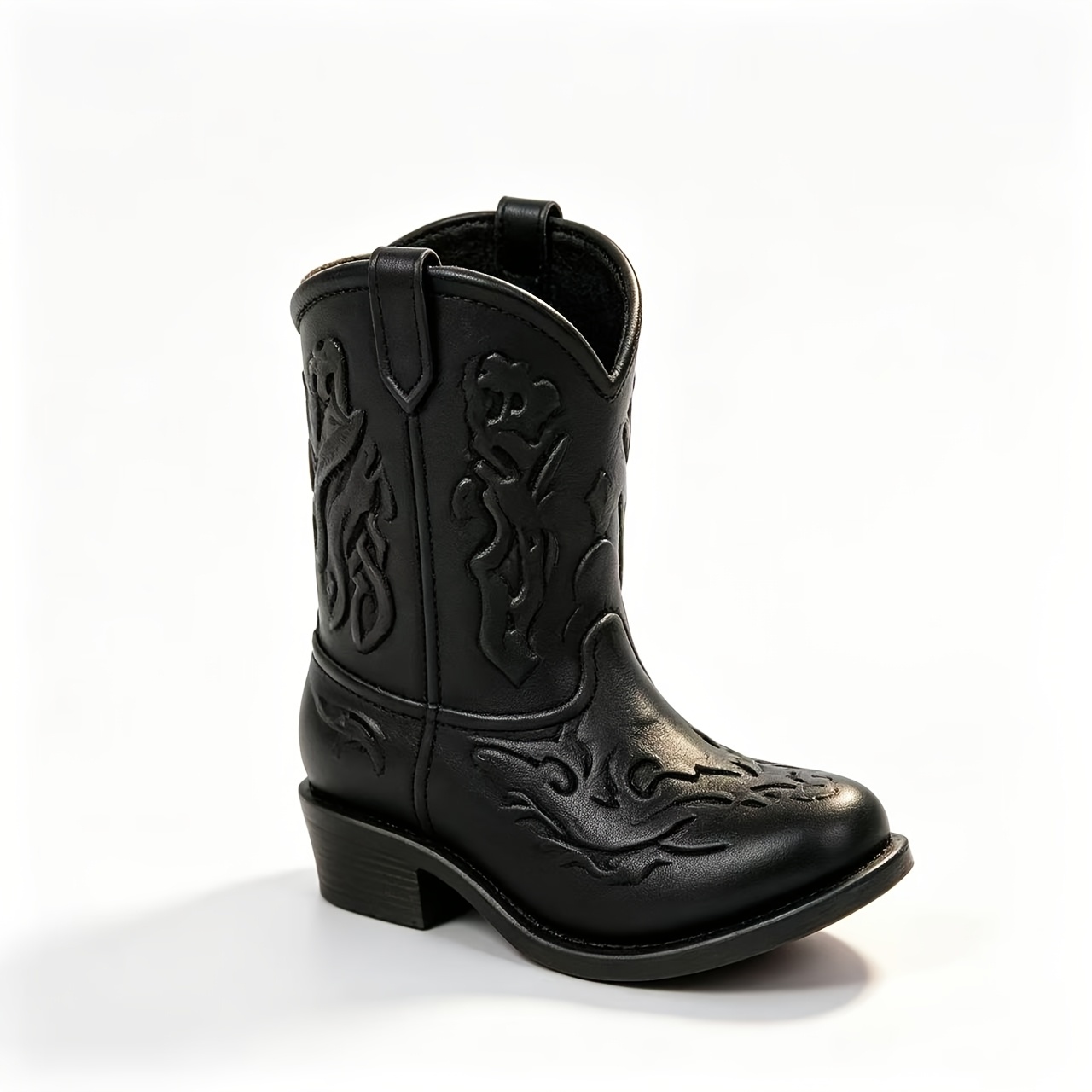 TEMU 1pc Western Cowboy Boot Pen Holder - Plastic Boot-shaped Desk Organizer With Boot-shaped Base & Cylindrical Storage Suitable For Pens, Pencils,