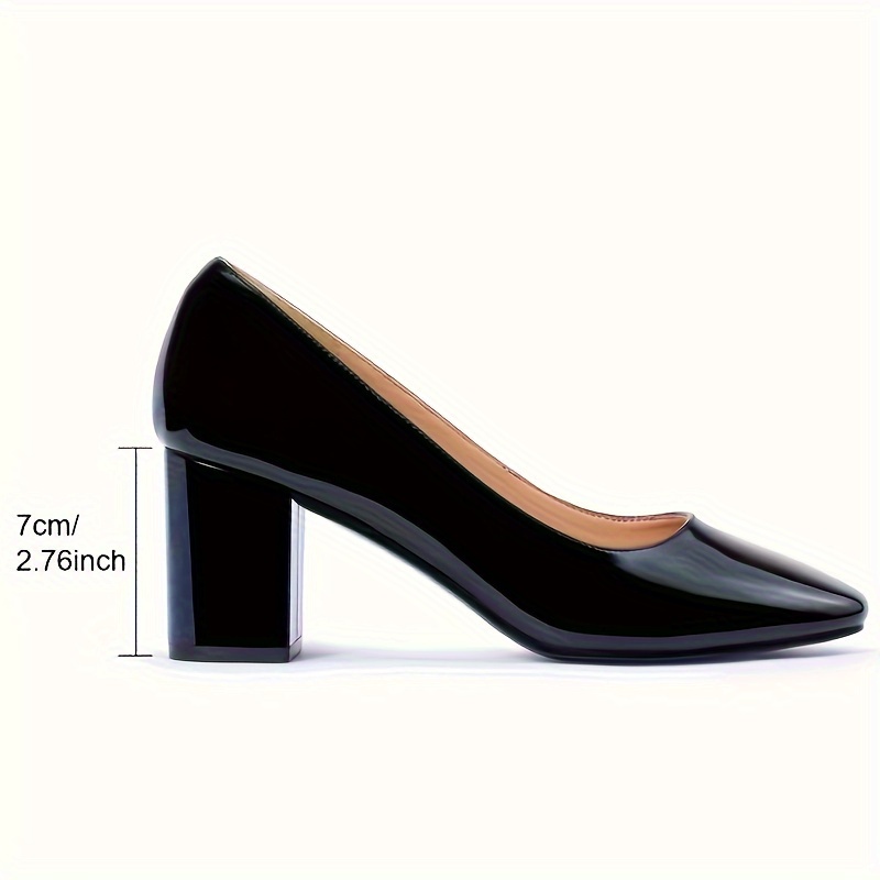 escarpins à talons bas femmes bout carré en cuir Temu