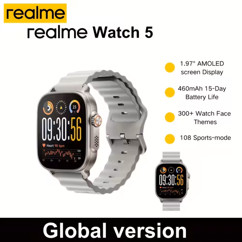 Realme Watch 5 · anuncio versión global