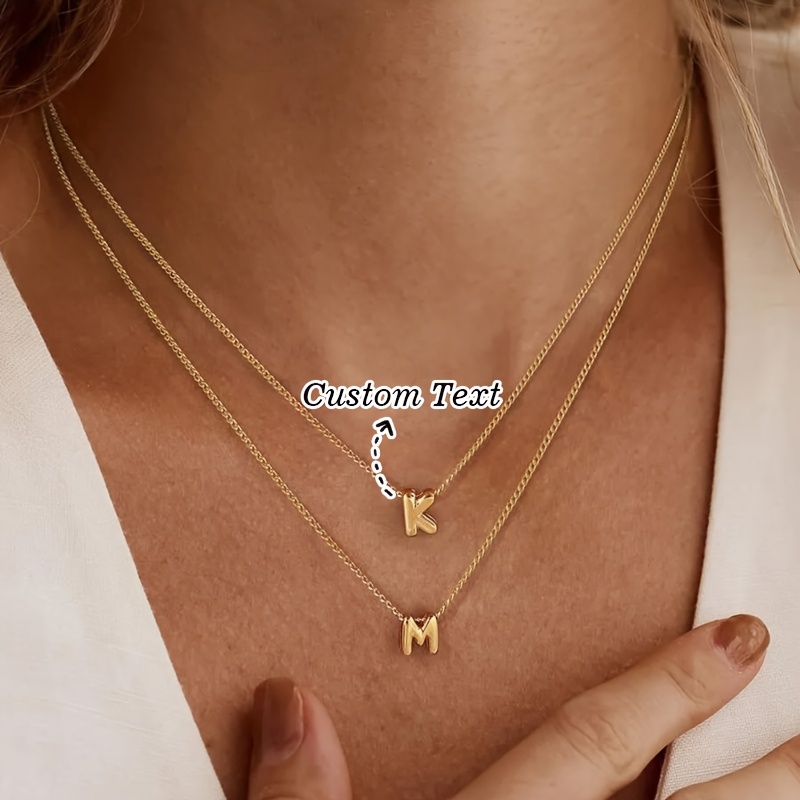 Custom Name Necklace Stainless Steel, Minimalist Style