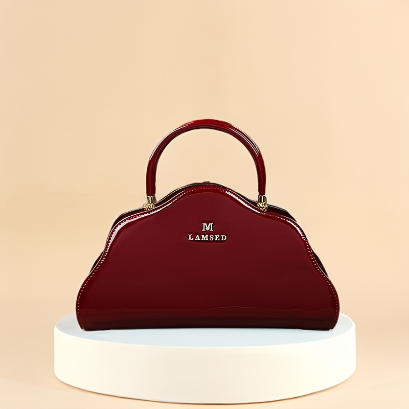 Fashionable Women's Shoulder Bag, Painted Cowhide Crossbody Bag with Adjustable Strap