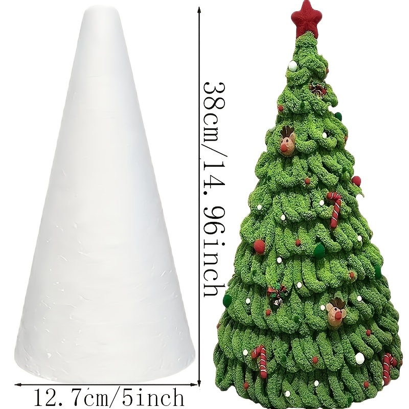 Foam Spikes OnIUeZky 12PCS Foam Cones Styrofoam Cones White Styrofoam ...