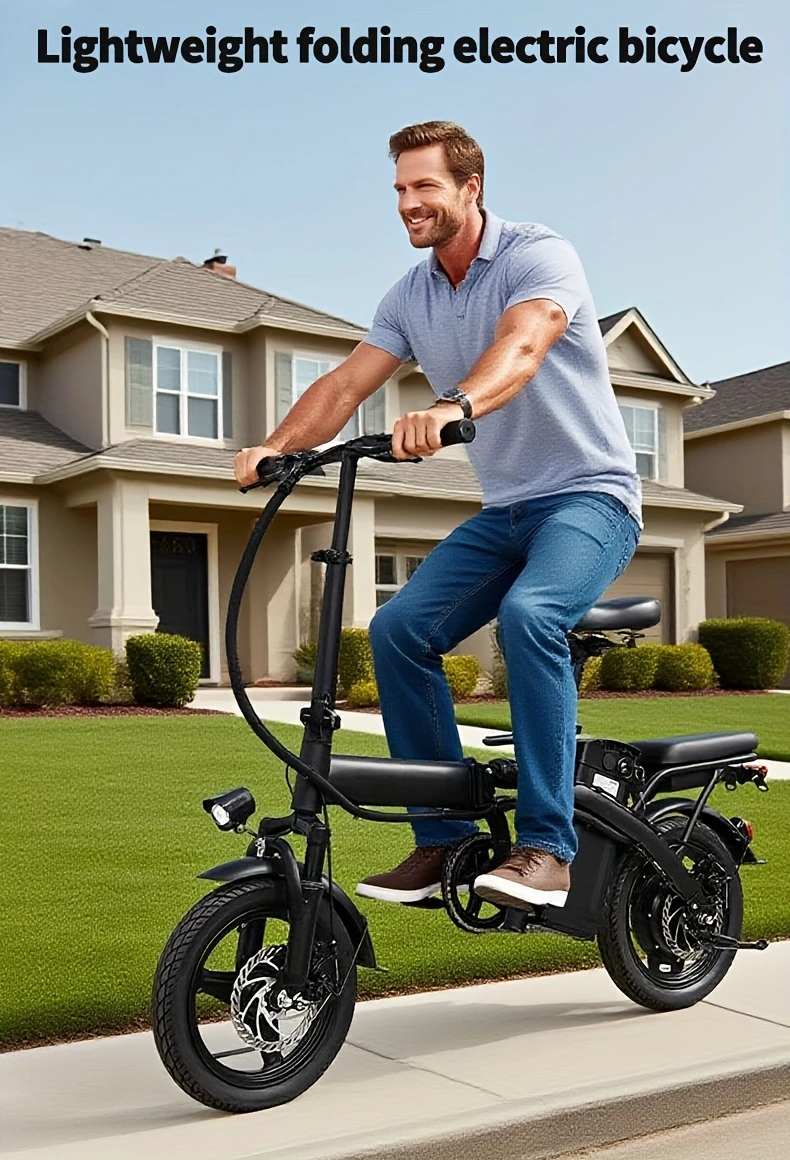 14" Folding Electric Bicycle - 19MPH, 330lb Capacity – detail 1