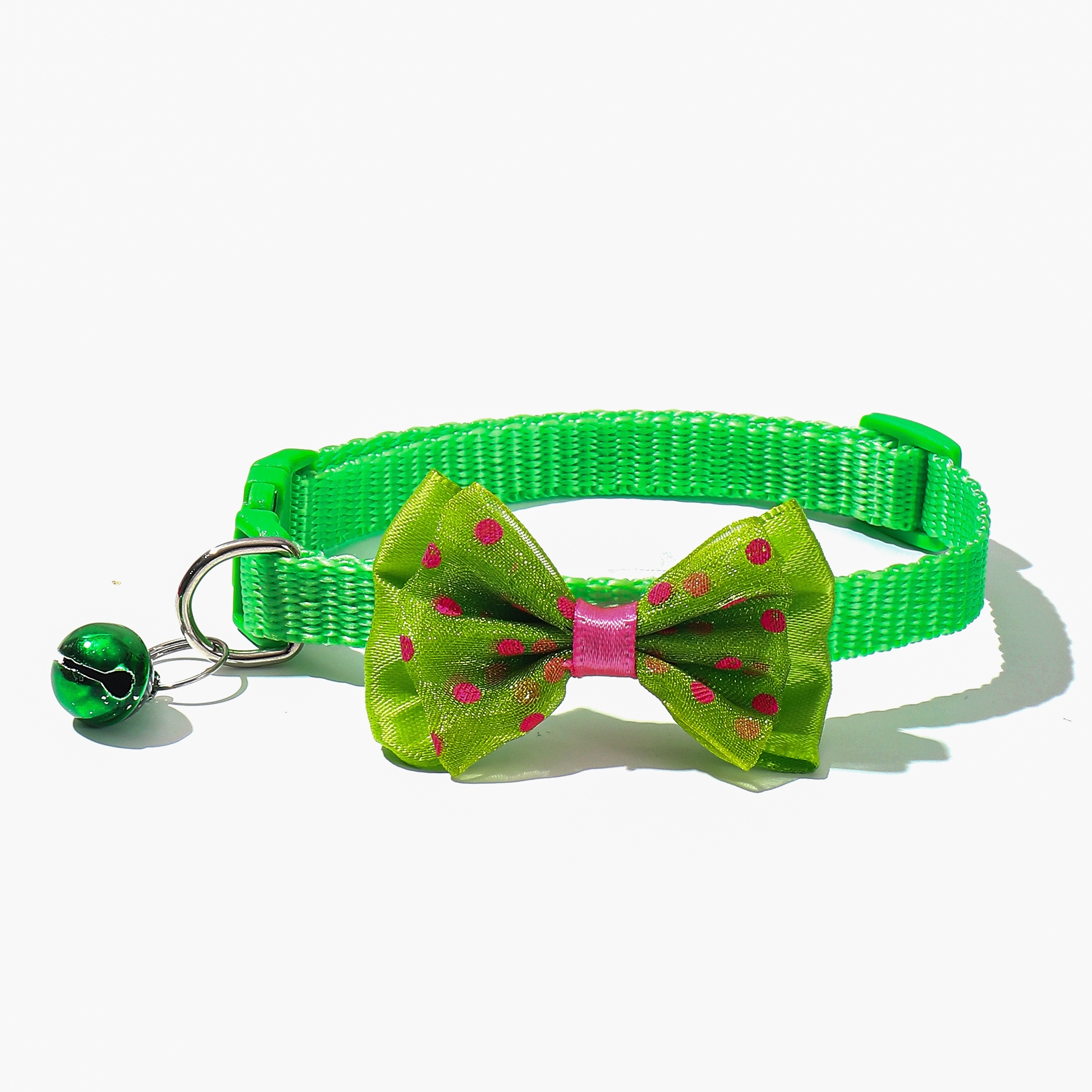 1pc polka dot bow pet collar adjustable   suitable for small cats and dogs Product details 8