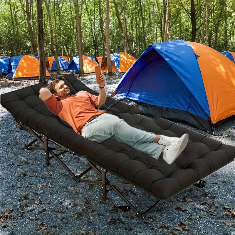 

Foldable Outdoor Bed, Ten-legged Bed With/without Cushio, Convenient For Folding And Carrying