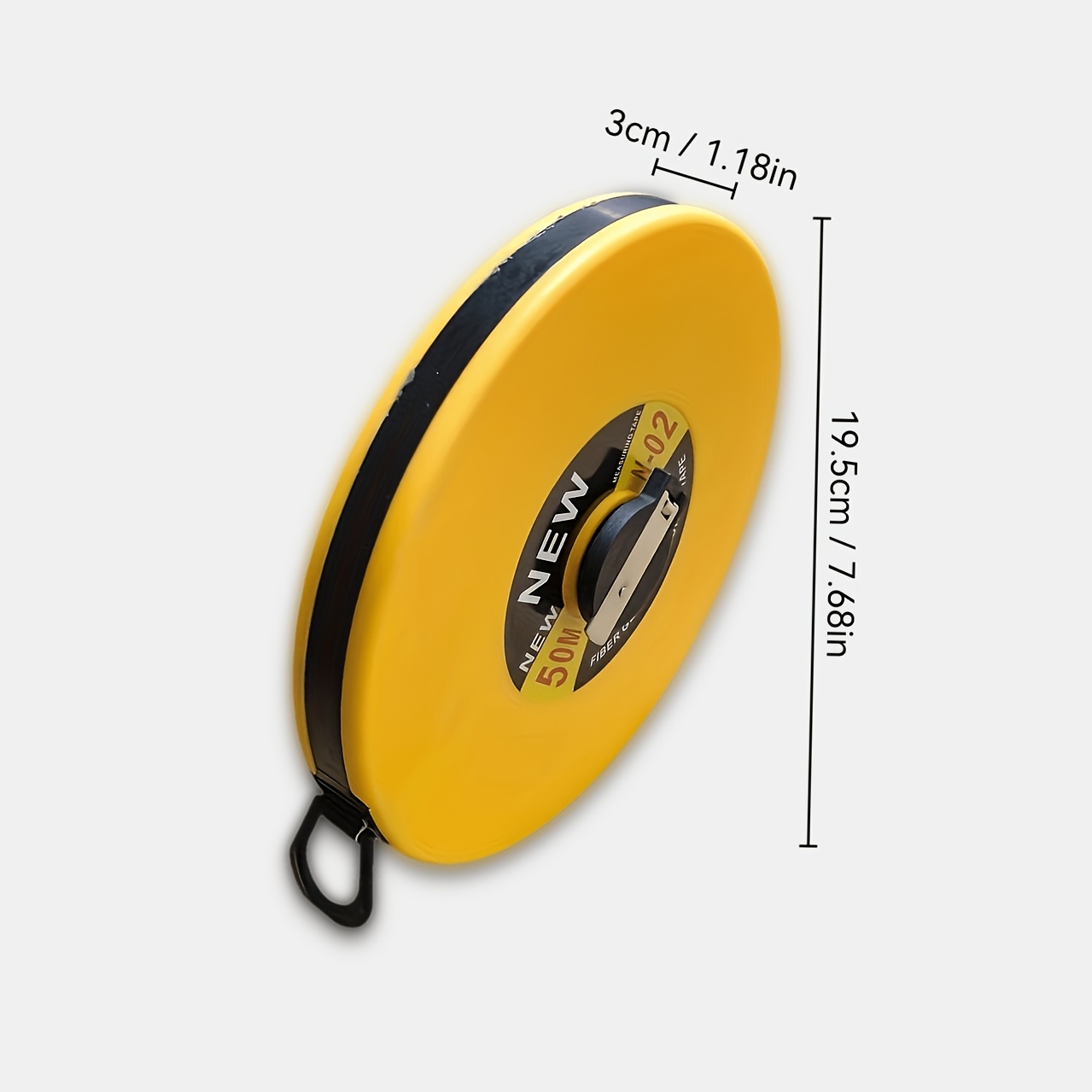 20 30 50m fiberglass measuring tape metric scale wind up long tape measure for construction surveying engineering