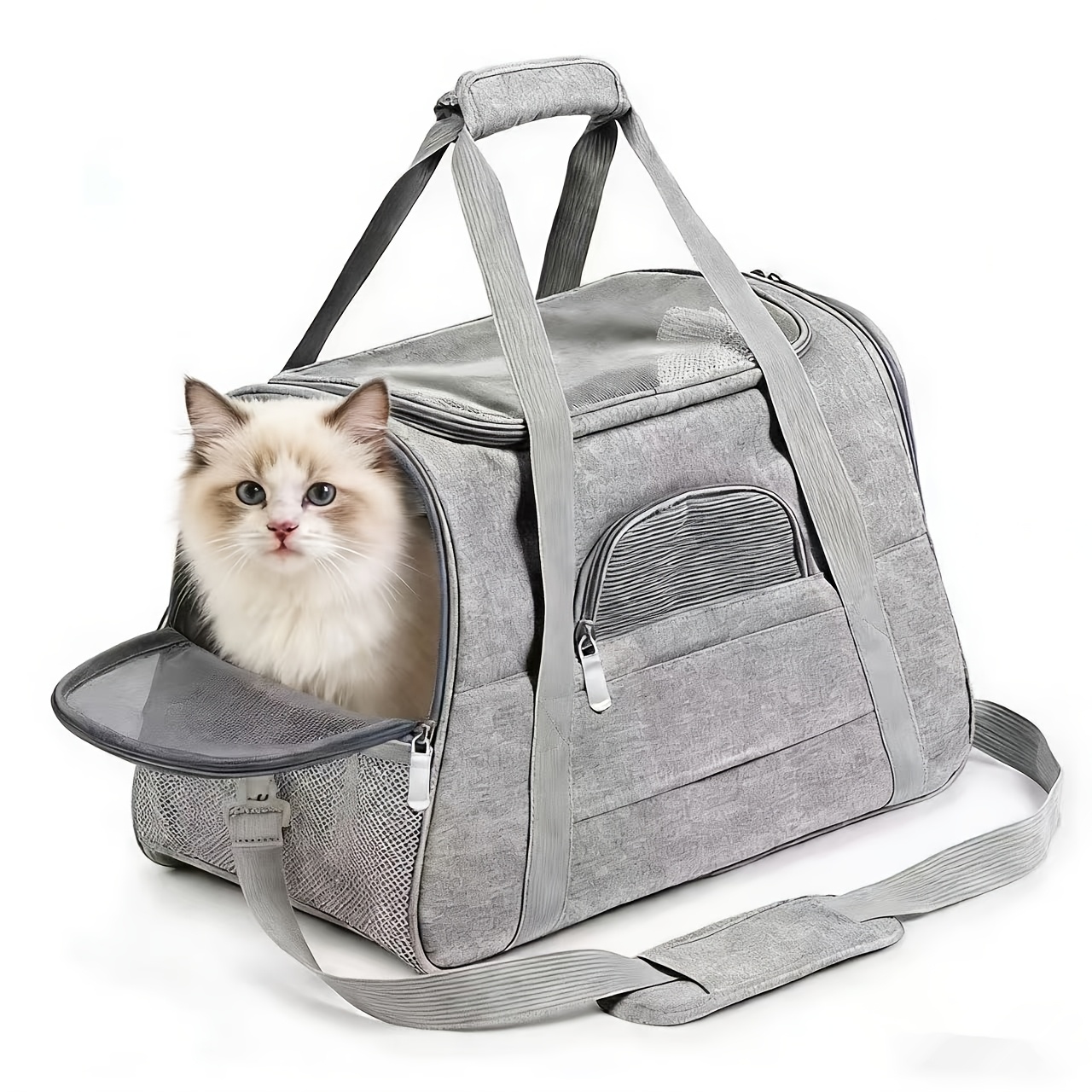 Cat And Pet Bag, Single-shoulder Bag, Comfortable, Breathable, Portable, And Foldable, Suitable For Cats And Small Dogs