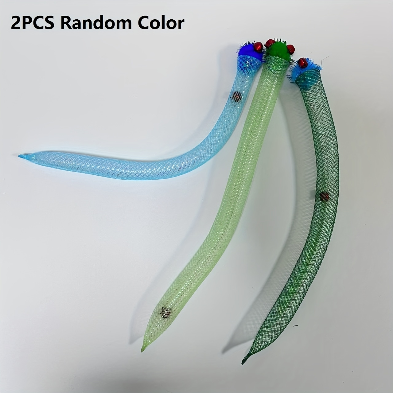 Image of 2pcs Realistic Insect Cat Toys, Durable Plastic Cat Toy - Interactive Kitten Exercise Toys For Indoor Cats For All Breeds, Random Color
