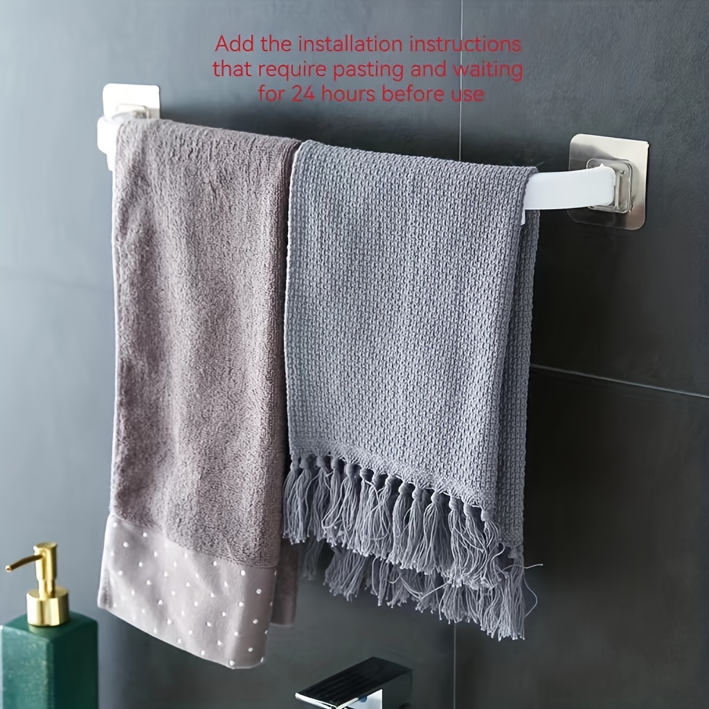 Self-Adhesive Wall Mounted Towel Rack for Bathroom – STORA