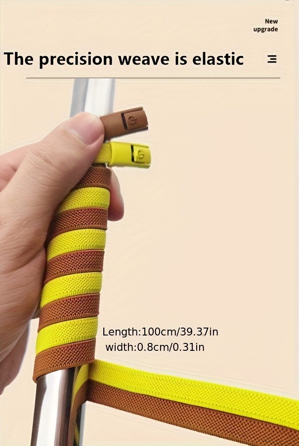 Two Pieces of Laces And Two Buckles, Measuring 100.0 cm, Suitable for Everyone, Featuring Adjustable Elastic Shoelaces That Are Portable And Provide Greater Comfort, Designed As No-Tie Shoelace Buckles for Both Men And Women, Including Elastic Loafer Buckles And Metal Locking Buckle Head Accessories.