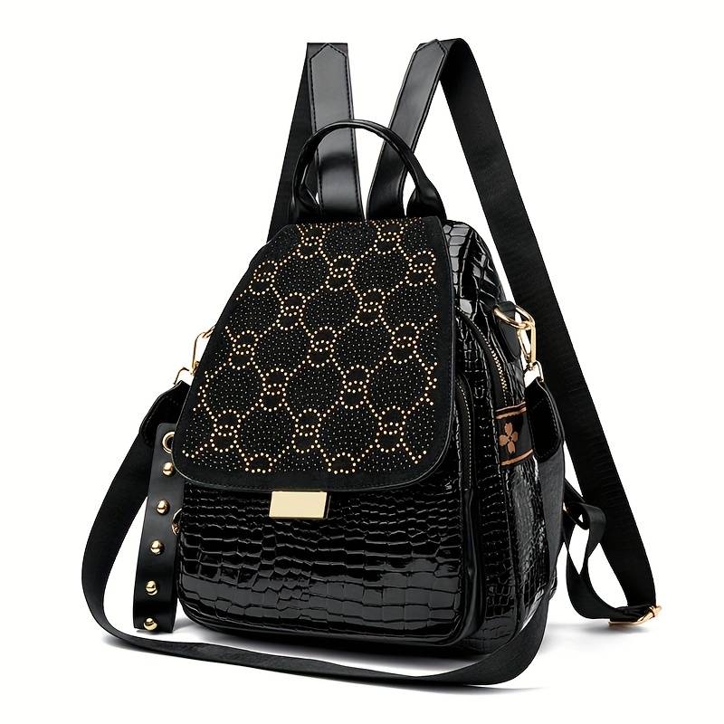 Image of Fashion Women's Backpack Trendy Women's Casual Premium Backpack Large Capacity Travel Versatile Shoulder Bag