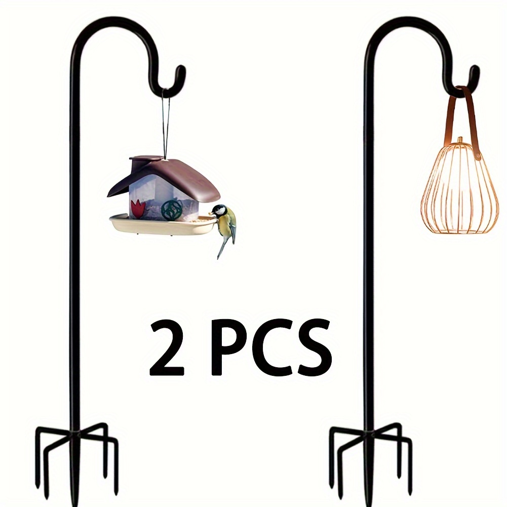 

2pcs Shepherd Hooks For Bird Feeders Outside, Shepherd Stand Plant Hanger Yard Hooks For Lanterns, Solar Lights, Bird Feeder, Wedding, Planter Pot