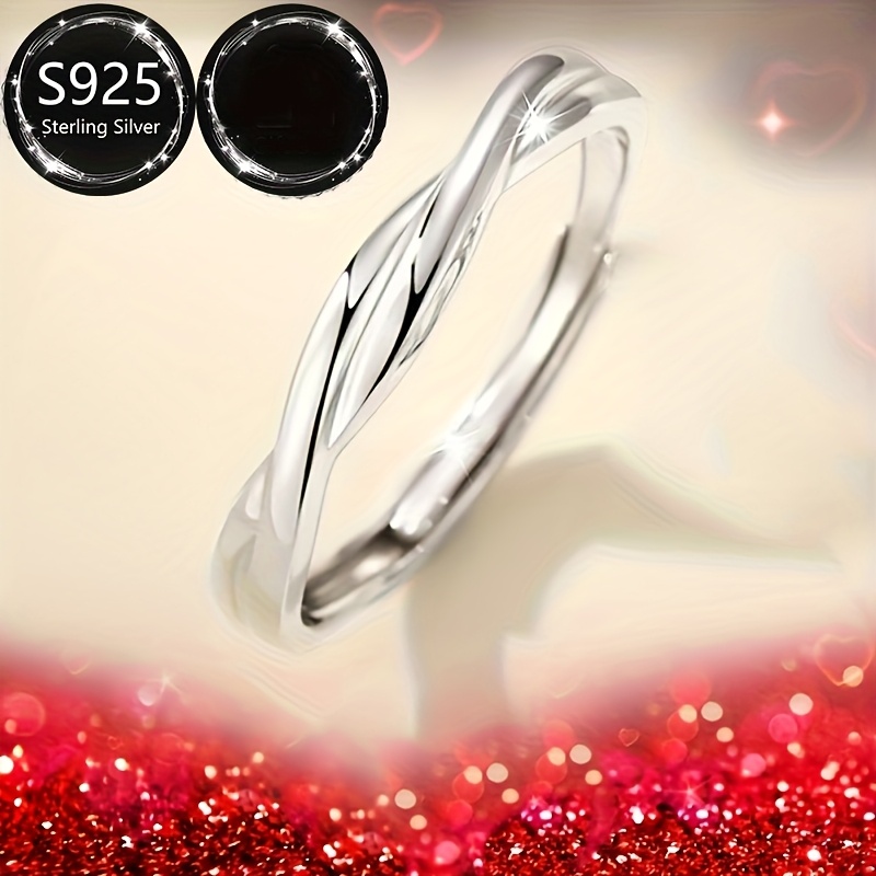 Women's Engagement Rings Infinite Love Couple's Adjustable Open Ring
