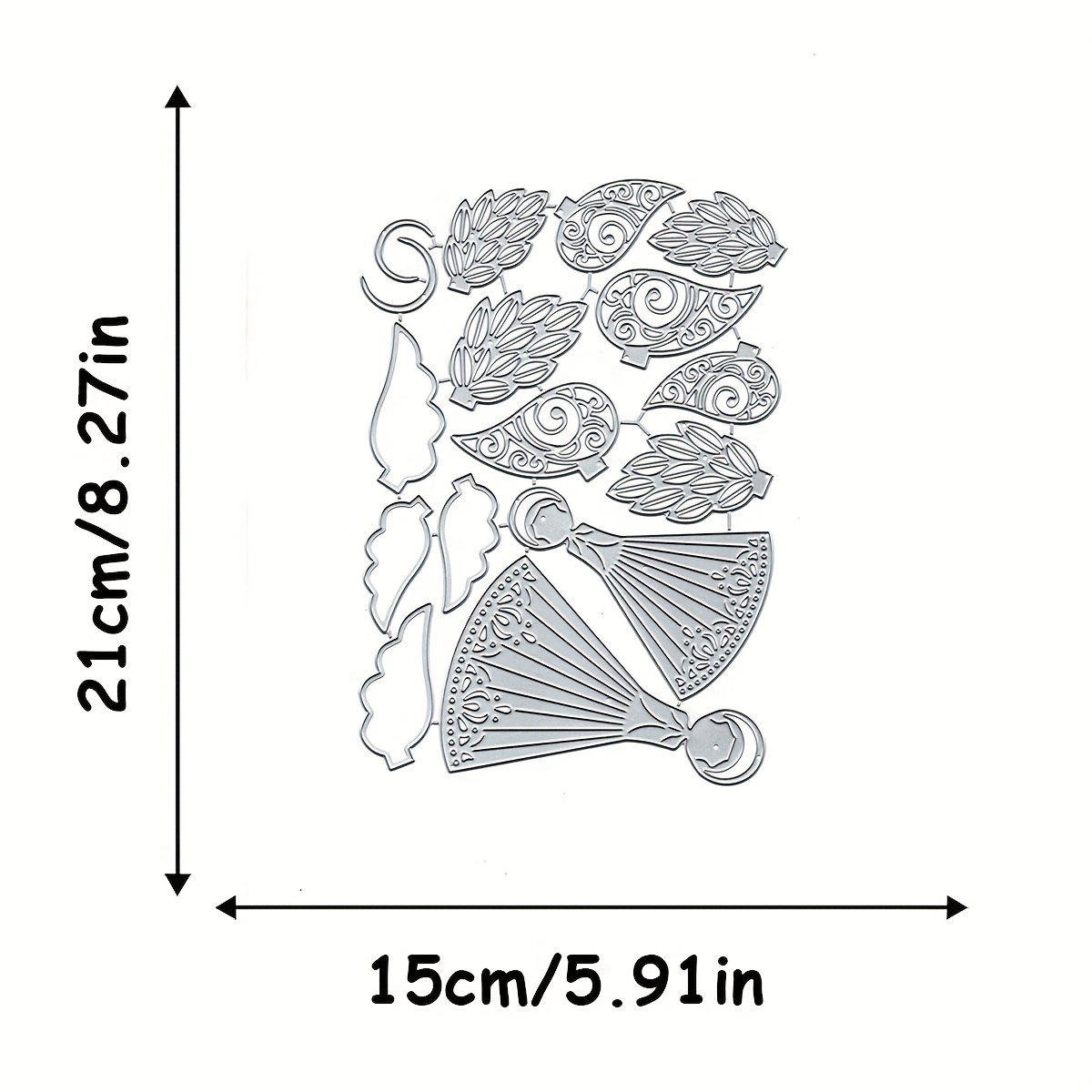 1pc Of Cutting Die Embossing Metal Mold, Suitable For Decorative Paper Craft Card Making For Christmas