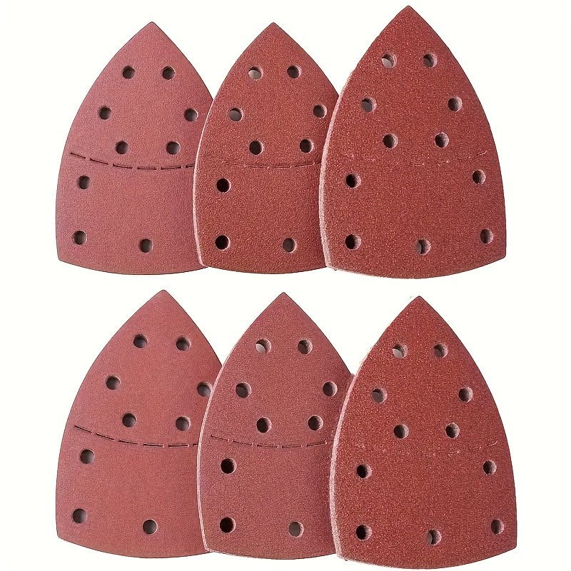 

40pcs 11-hole Mouse 60-800 Grit Sandpaper - Aluminum Oxide, Suitable For Bosch Sander