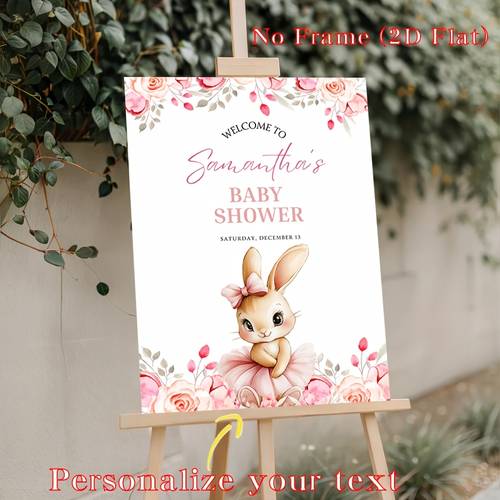 2d, 1 pieza 2d sin , decoraciones de pared personalizadas, pósteres con personalizado, pósteres personalizados sin , póster personalizado de conejito para baby shower, para decoración de , cocina, pasillo, dormitorio, , regalo para recién nacido