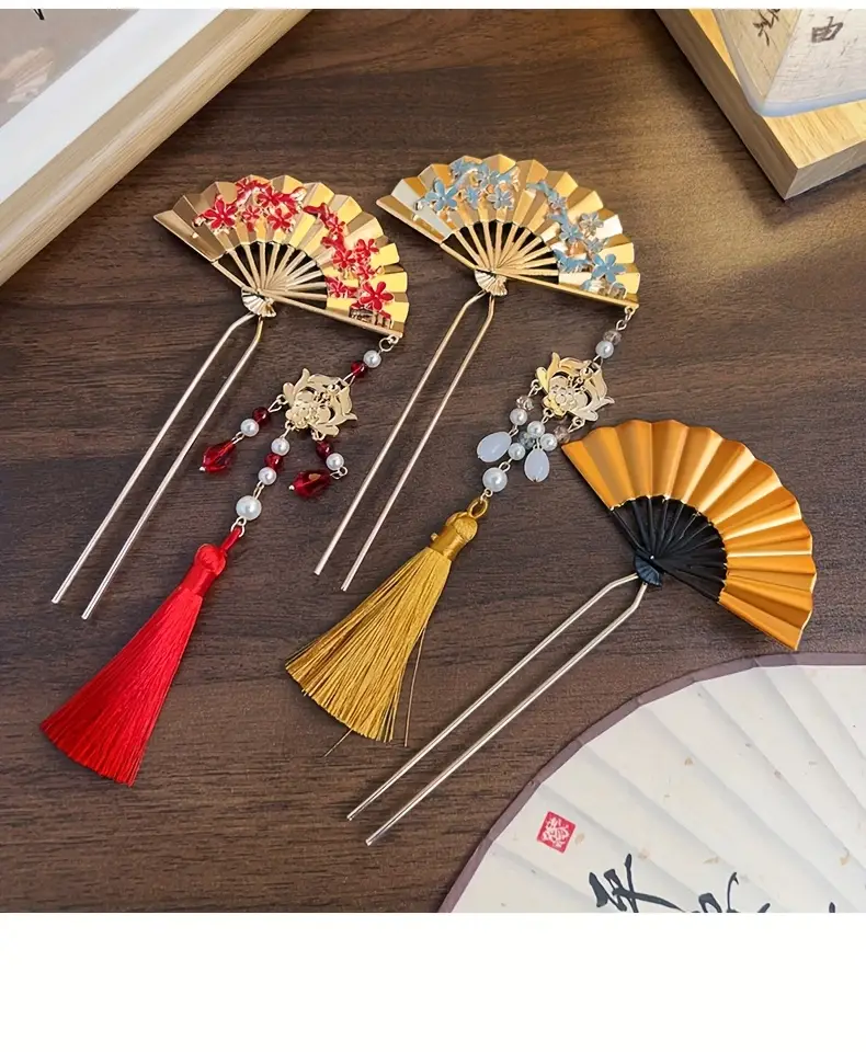3pcs high end chinese hairpin featuring a chinese style bridal braided comb fairy hair clip maifan dress accessories hair clip suitable for occasions weddings gifts photography festivals party clothing and other dress up headwear accessory Product details 0