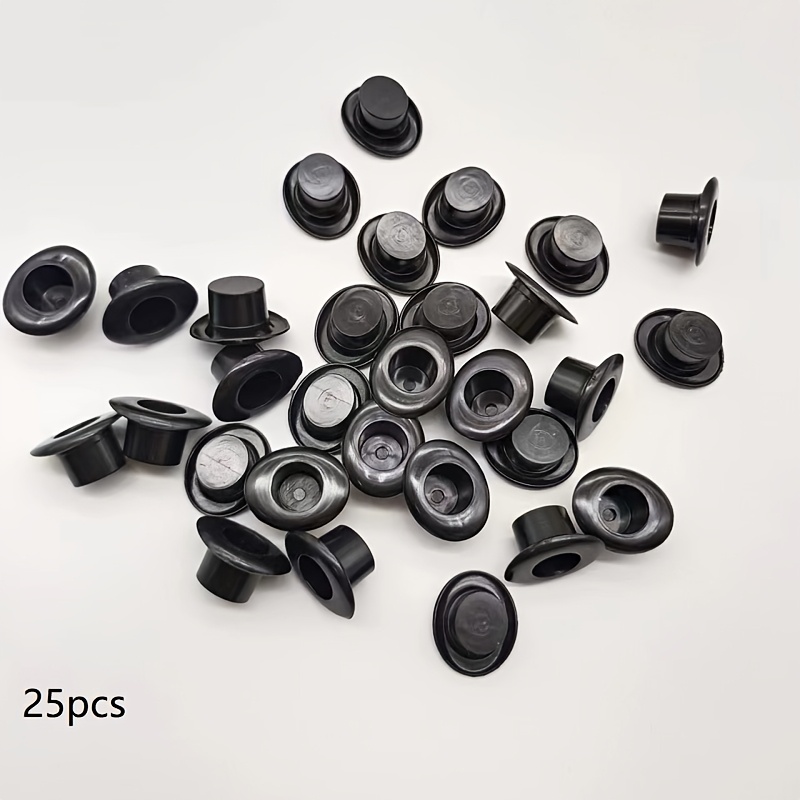 E-shop 25 Stück pro Packung schwarzer Zylinder Hochzeitsparty-Dekoration Bräutigam kleiner Zylinder DIY dekorierter kleiner Hut Halloween&Weihnachten