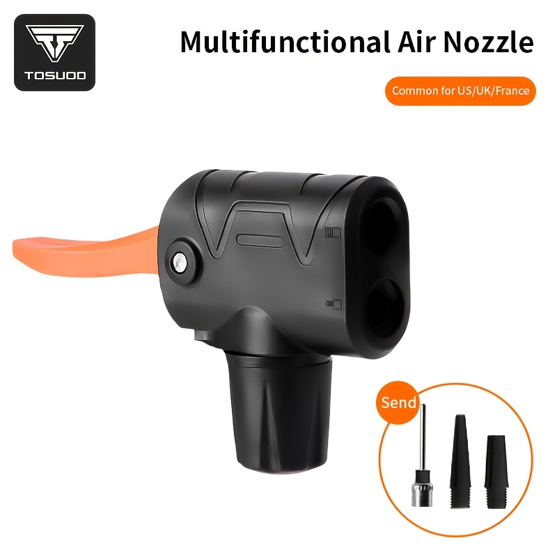 TEMU TOSUOD Buse de pompe à vélo Haute pression Moto Schrader Valve française Connecteur de tête de gonflage Accessoire