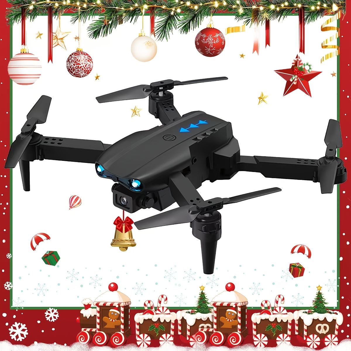 

Christms And Thanksgiving Treat& Gift ! E99 Dual Camera Folding Drone, Remote Control, 360 Roll, Smart , Dual Camera Switching, Carriable, And , Switch