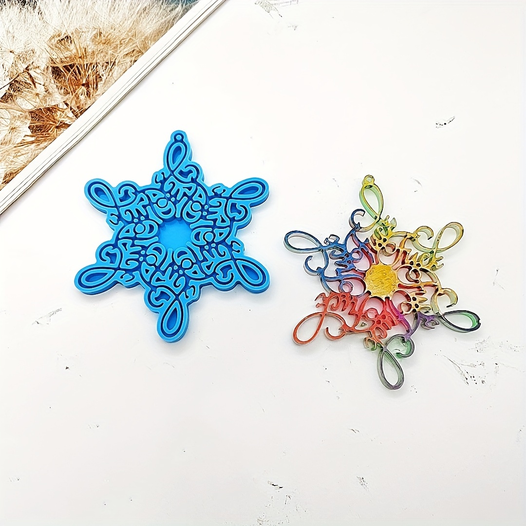 

Silicone Resin Casting Molds For Diy Christmas Tree Decorations - Pendant & Keychain - Flower & Irregular Shapes Crafting Mold For Epoxy Resin Jewelry Making