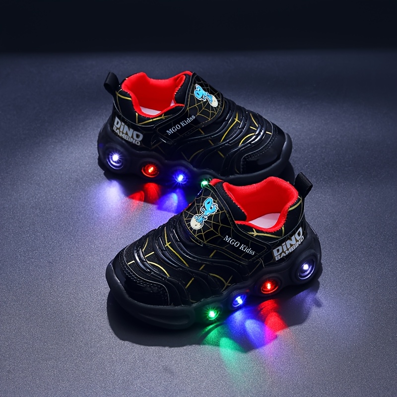 Sneaker Fabric Flashing Led Lights Childrens Trainers Cool LED