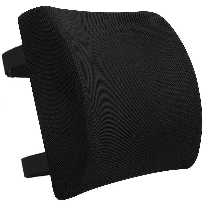 comfortable office chair lumbar support pillow back cushion suitable for car gaming chairs home use relief posture   dual adjustable straps black Product details 4