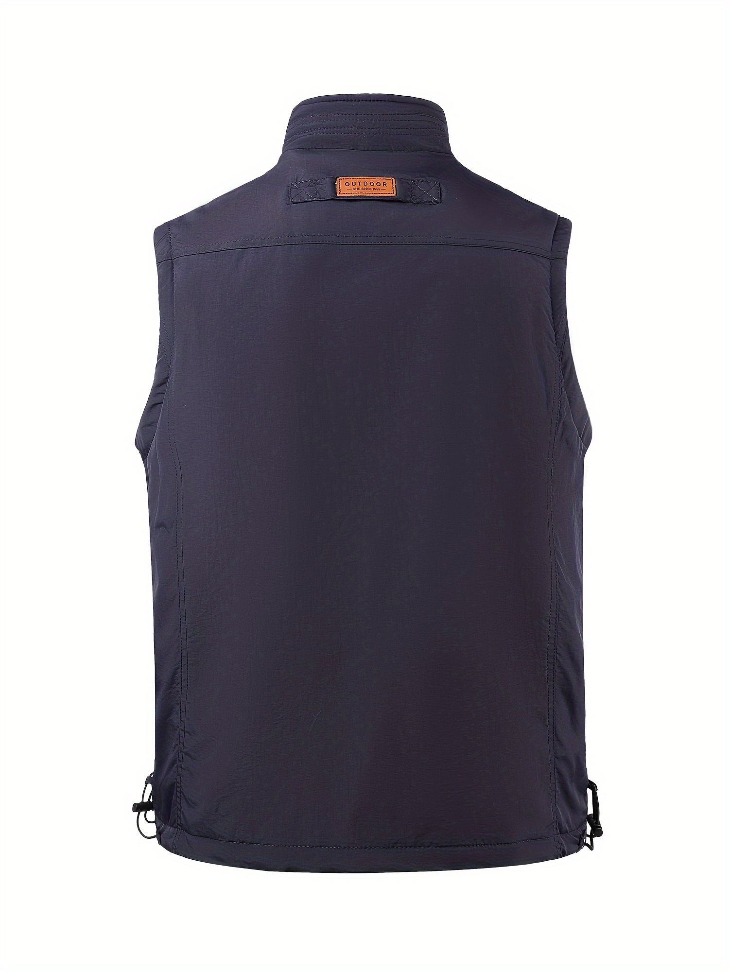 Full Zip Sleeveless Vest Jacket Nylon Men s Plus Fleece - Temu