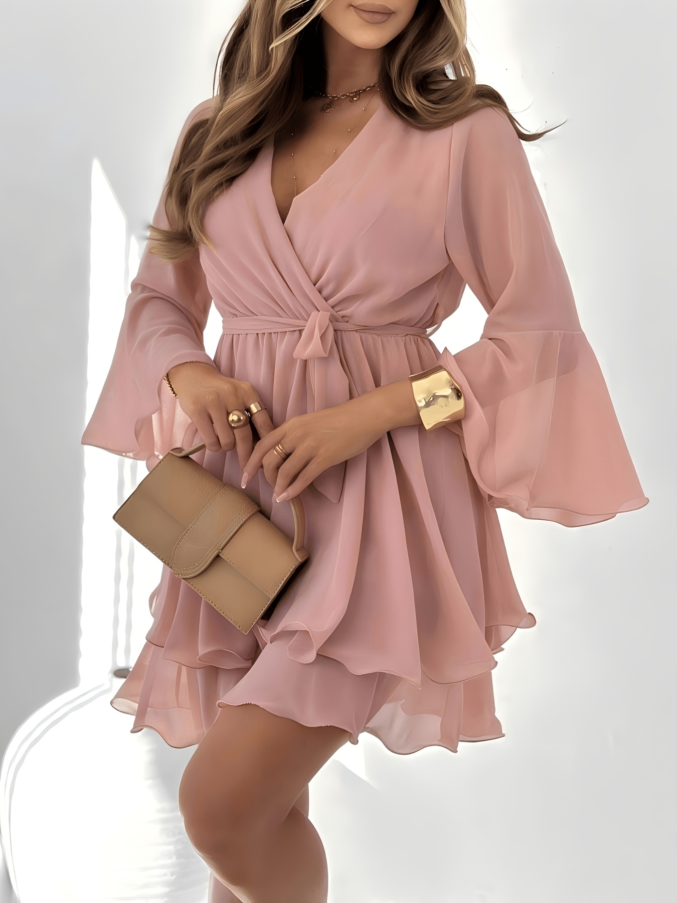 fit & flare sleeveless linen blend midi dress Fit & Flare Sleeveless Linen-Blend Midi Dress main image 1