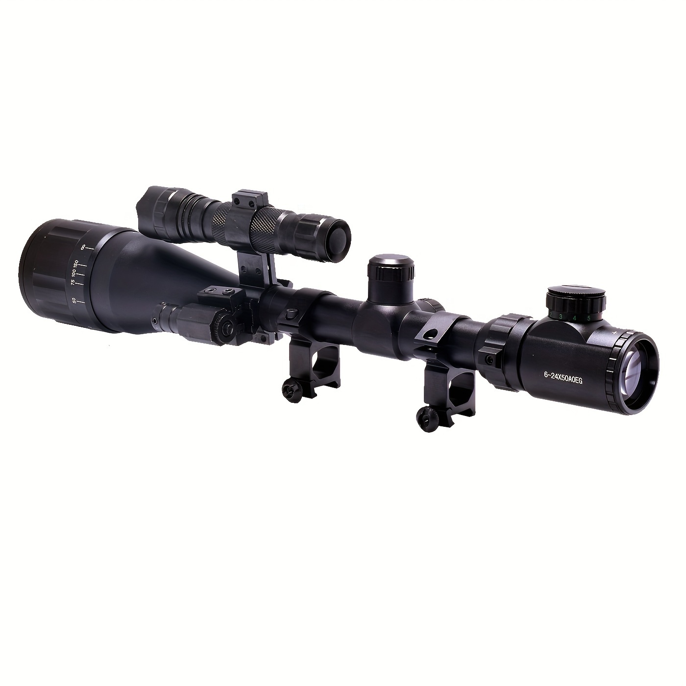 6-24x50 Optic Combo with Red Laser and Torch Image 2
