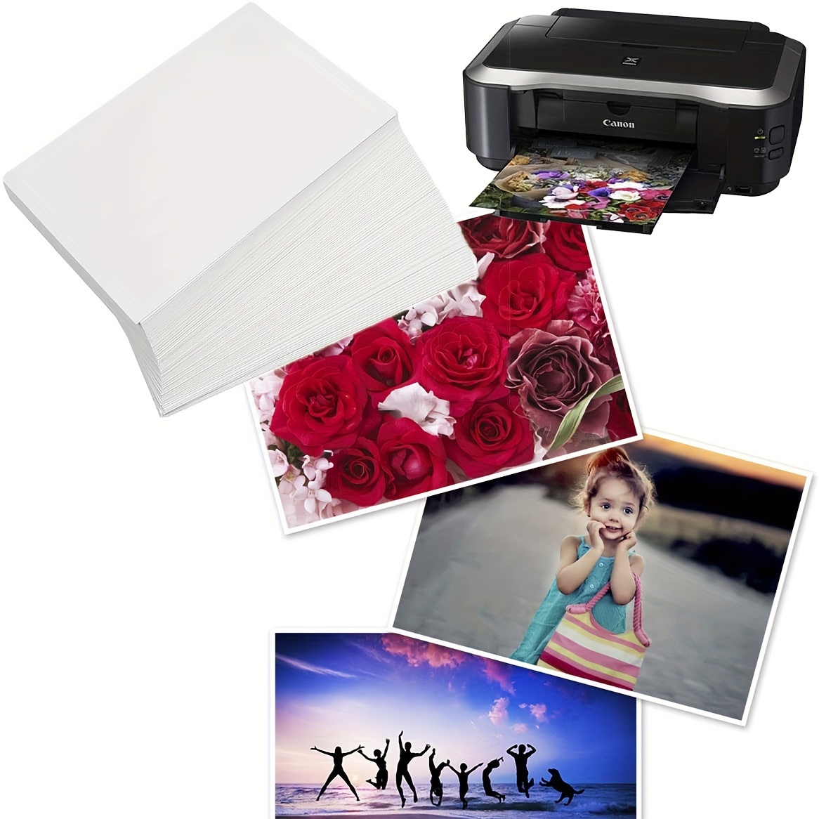 Combo Papel Fotografico Glossy Brillante 10x15 230gr por 1500 Hojas AQX  F119x5