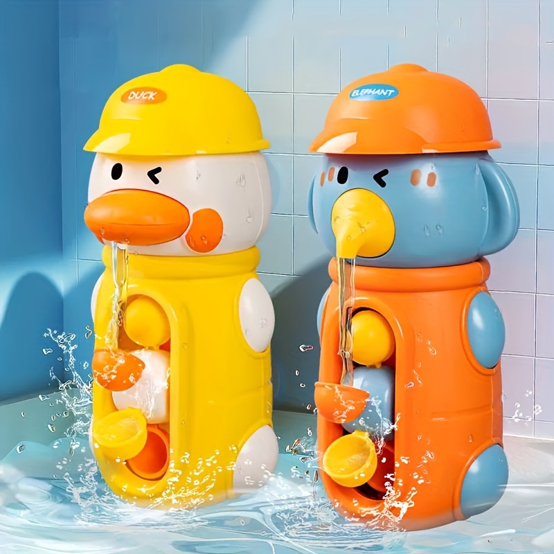 

Elaveromo Duck And Elephant Bath Toy: Interactive Water Play For Kids, Suitable For Ages 3-8
