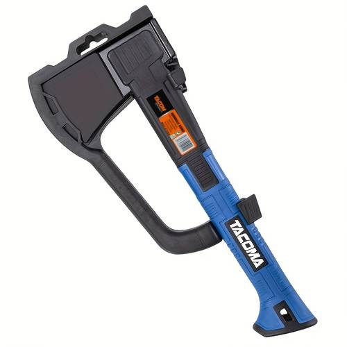 15 inch splitting axe or set from a single piece of molded nylon with a end featuring a nylon rubber non slip hollow handle for shock absorption ideal for cutting trees and outdoor activities like camping