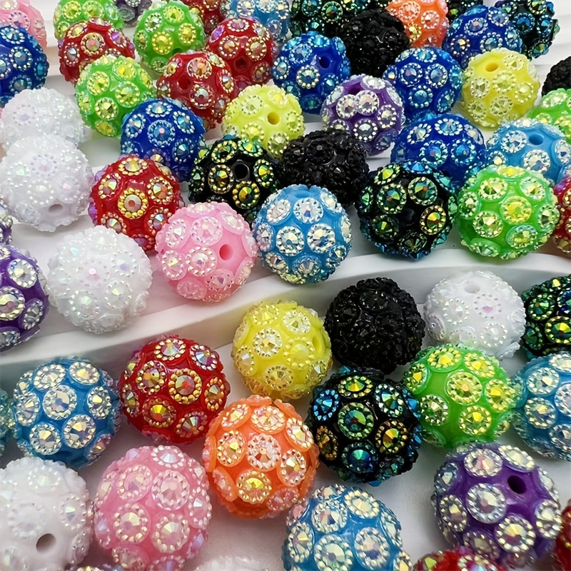 

20pcs 16mm Resin For Making, Round For Phone Chain, Keychains, Bracelets, Charms, And More